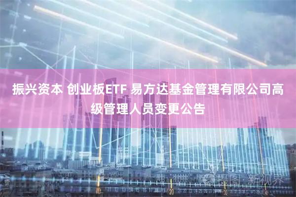 振兴资本 创业板ETF 易方达基金管理有限公司高级管理人员变更公告