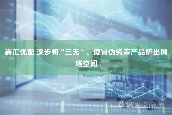 嘉汇优配 逐步将“三无”、假冒伪劣等产品挤出网络空间